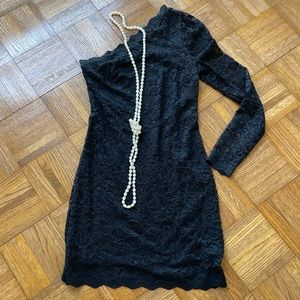 2/$15. Beautiful Express black lace dress small